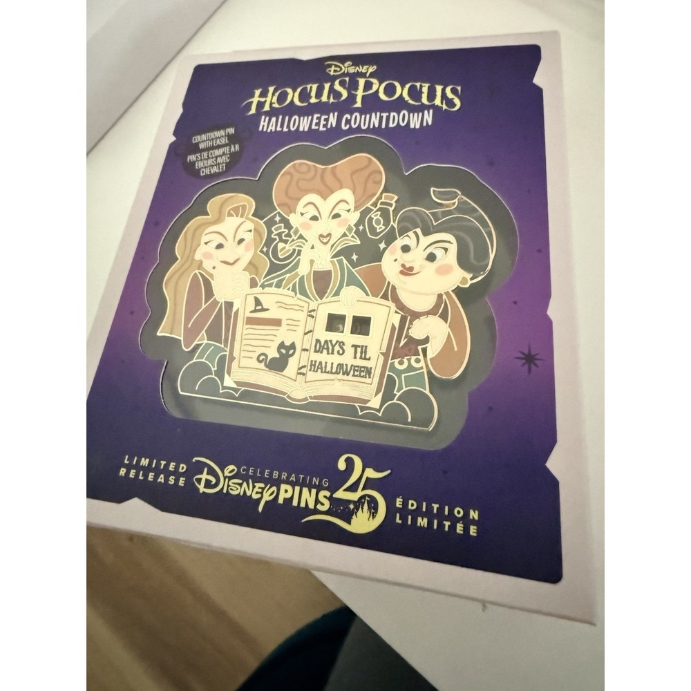 Hocus Pocus Halloween Countdown Sanderson Sisters-Disney Parks Pin 2025 -Sealed